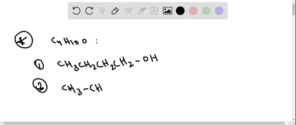 SOLVED:The total number of isomeric alcohols with the molecular formula ...