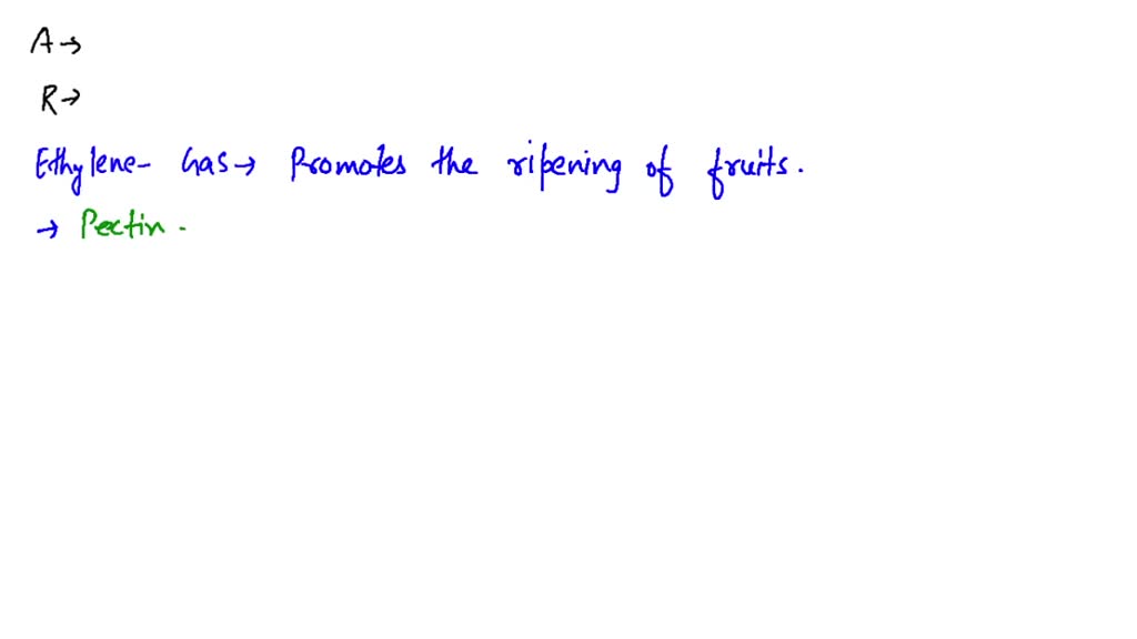 SOLVEDAssertion Ripened banana inhibit the ripening of stored unripe