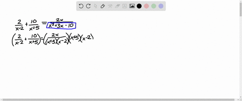 solve-equation-frac2x-2frac10x5frac2-xx23-x-10