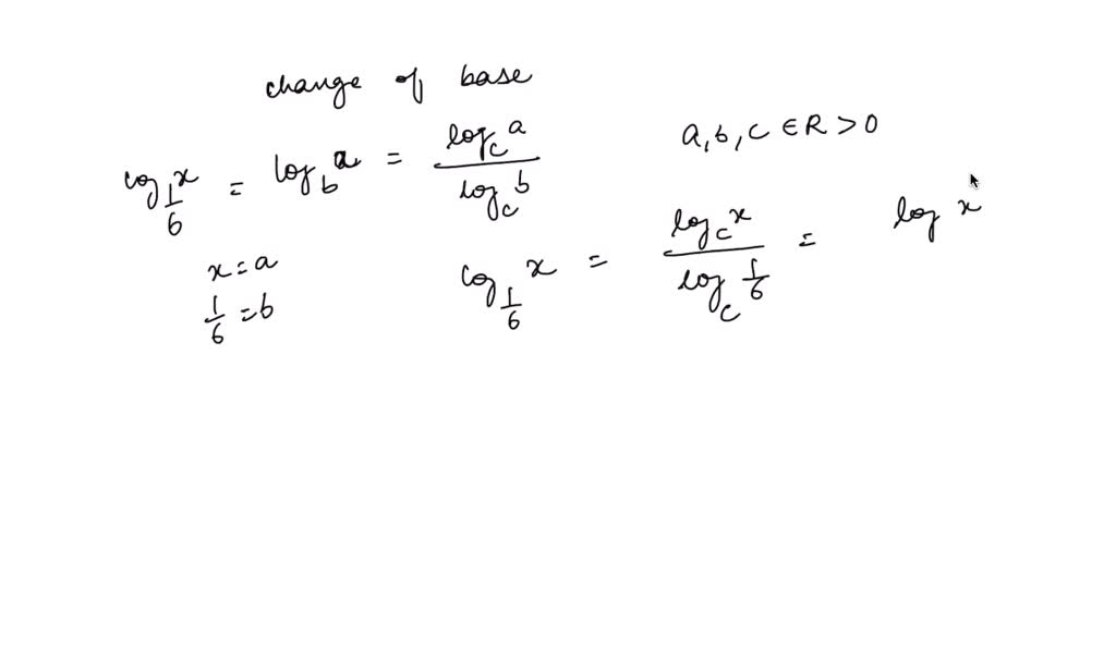 SOLVED:Changing The Base In Exercises 5-12, Rewrite The Logarithm As A ...