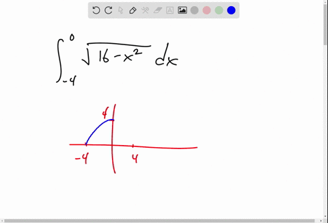 use-the-graph-of-the-integrand-and-areas-to-evaluate-the-integral-int_-40-sqrt16-x2-d-x