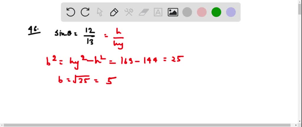 SOLVED:Find the remaining trigonometric ratios of θbased on the given ...