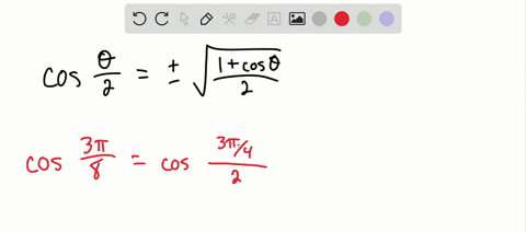 use-the-half-angle-identities-to-evaluate-the-given-expression-exactly-cos-frac3-pi8
