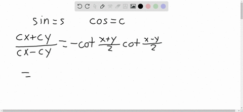 verify-each-identity-fraccos-xcos-ycos-x-cos-y-cot-fracxy2-cot-fracx-y2