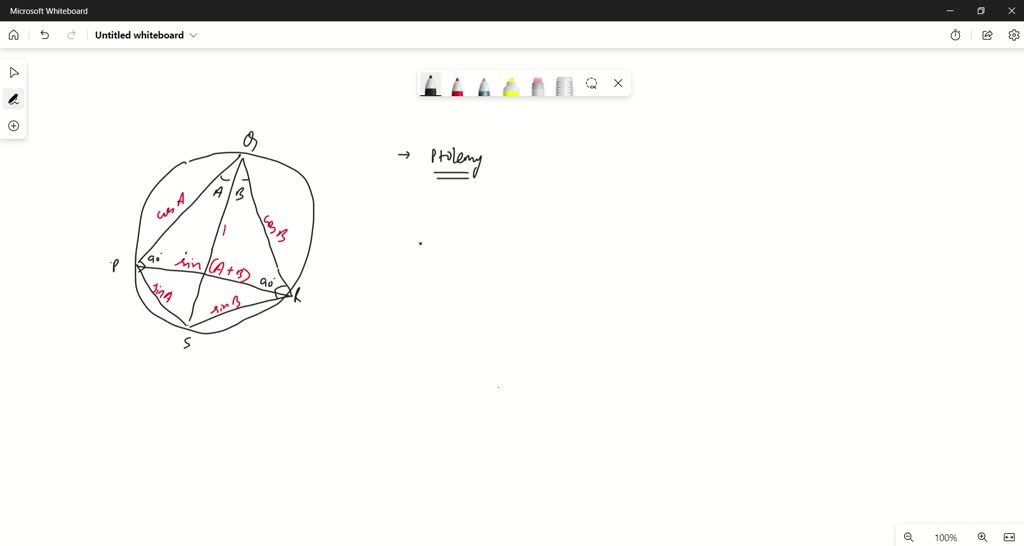 Solvedprove Ptolemys Theorem If A Quadrilateral Can Be Inscribed In A Circle Then The Sum Of 0916