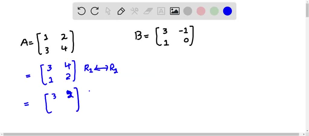 SOLVED: Show That If Matrices A And B Have The Same RREF, Then A Can Be ...