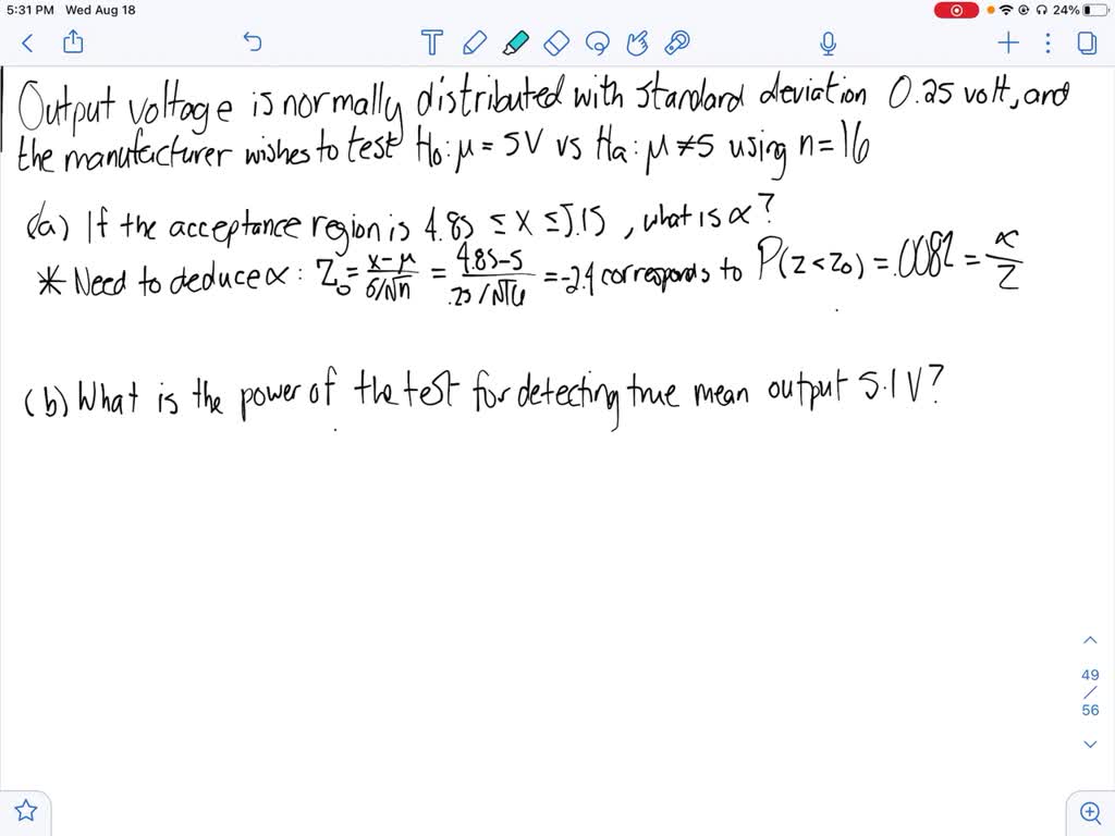 SOLVED:Rework Exercise 9-20 when the sample size is 16 and the ...