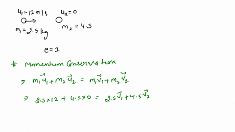 consider-an-elastic-collision-in-one-dimension-that-involves-objects-of-mass-25-mathrmkg-and-45-math
