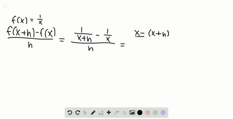 find-and-simplify-the-difference-quotient-fracfxh-fxh-h-neq-0-for-the-given-function-fxfrac1x