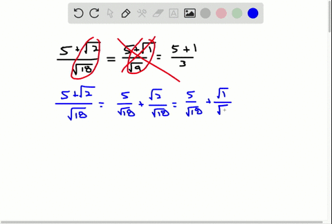 a-student-incorrectly-claims-that-frac5sqrt2sqrt18frac5sqrt1sqrt9frac513-how-could-you-convince-the-