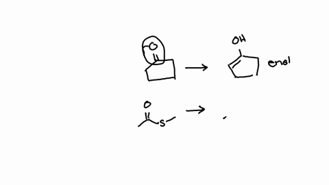 draw-structures-for-the-enol-tautomers-of-the-following-compounds-a-cyclopentanone-b-methyl-thioacet