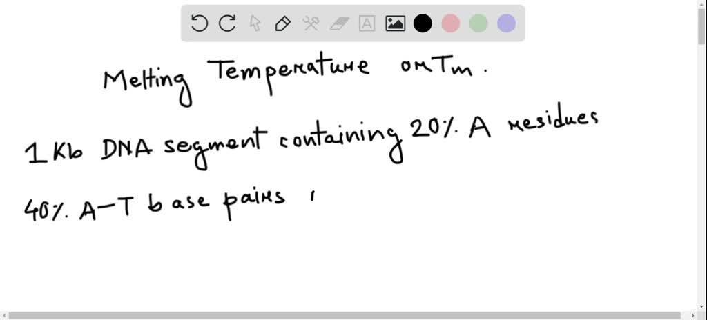 ⏩SOLVED:Compare the melting temperature of a 1 -kb segment of DNA ...