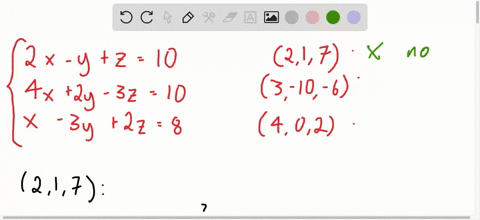 which-of-the-following-points-are-solutions-to-the-system-2173-10-6402-beginaligned-2-x-yz-10-4-x2-y