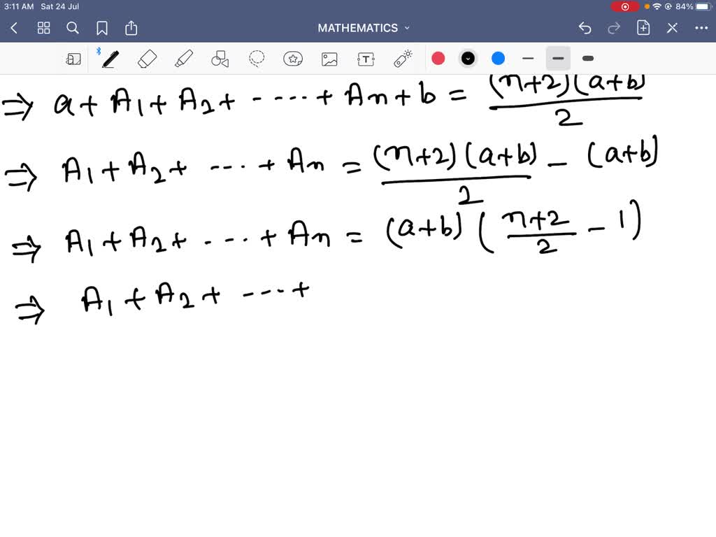 solved-if-n-ams-are-inserted-between-two-numbers-prove-that-the-sum-of