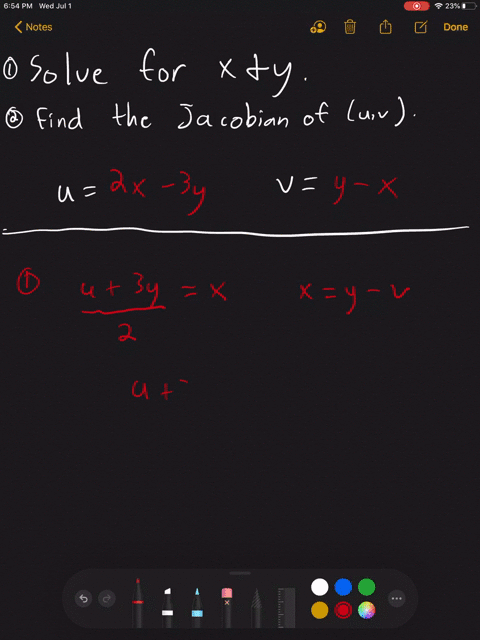 solve-the-following-relations-for-x-and-y-and-compute-the-jacobian-ju-v-u2-x-3-y-vy-x