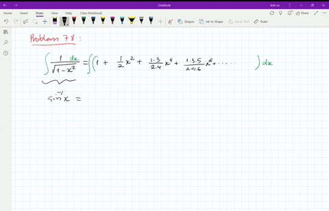 given-the-power-series-frac1sqrt1-x21frac12-x2frac1-cdot-32-cdot-4-x4frac1-cdot-3-cdot-52-cdot-4-cdo