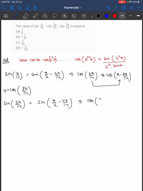 the-value-of-sin-fracpi14-cdot-sin-frac3-pi14-cdot-sin-frac5-pi14-is-equal-to-a-frac18-b-frac18-c-fr