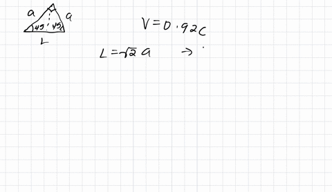 three-rods-are-joined-to-form-a-45-45-90-triangle-which-is-placed-at-rest-in-the-xprime-yprime-plane