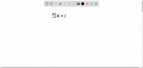 ten less than five times a number cubed