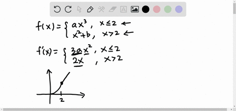 find-a-and-b-such-that-f-is-differentiable-everywhere-fxleftbeginarraylla-x3-x-leq-2-x2b-x2endarrayr