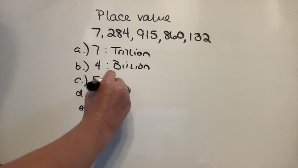 find the place value of each digit in the given numbers