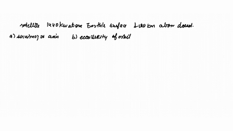 a-satellite-moving-in-an-elliptical-orbit-is-1440-mathrmkm-above-earths-surface-at-its-farthest-poin