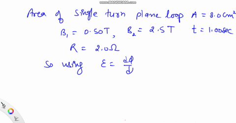 plane-loop-a-plane-loop-of-wire-consisting-of-a-single-turn-of-area-80-mathrmcm2-is-perpendicular-to