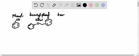 draw-the-structure-for-each-of-the-following-a-phenol-b-benzyl-phenyl-ether-c-benzonitrile-d-benzald