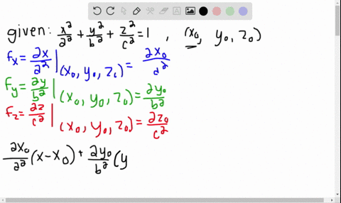show-that-the-equation-of-the-tangent-plane-to-the-ellipsoid-x2-a2y2-b2z2-c21-at-the-point-leftx_0-3