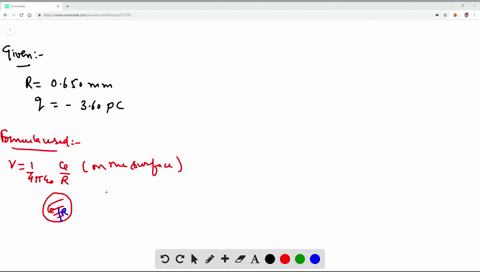 a-if-a-spherical-raindrop-of-radius-0650-mm-carries-a-charge-of-360-pc-uniformly-distributed-over-it