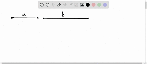SOLVED:On your paper, draw two segments roughly like those shown. Use ...