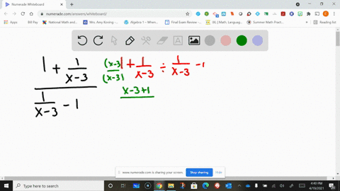 simplify-the-expression-frac1frac1x-3frac1x-3-1