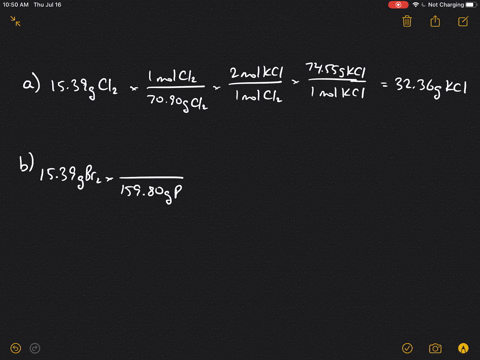 for-each-of-the-reactions-calculate-the-mass-in-grams-of-the-product-that-forms-when-1539-g-of-the-2