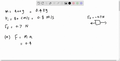 a-400-g-block-with-an-initial-speed-of-80-mathrmcm-mathrms-slides-along-a-horizontal-tabletop-agains