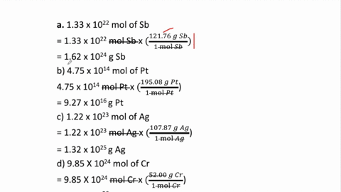 Solved Determine The Mass In Grams Of Each Elemen