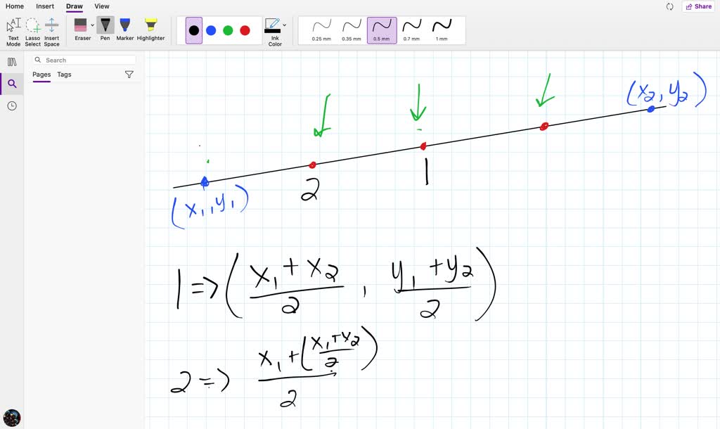 solved-use-the-midpoint-formula-three-times-to-find-the-three-points-that-divide-the-line