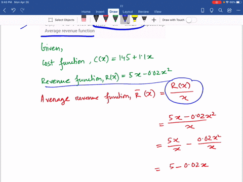 find-the-indicated-function-if-cost-and-revenue-are-given-by-cx14511-x-and-rx5-x-002-x2-respective-2