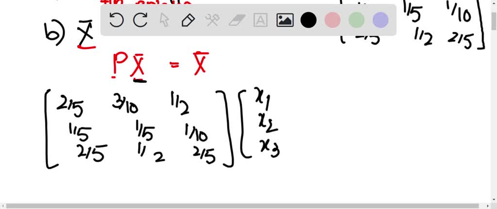 Determine whether the stochastic matrix P is regular. Then find the ...