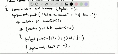 SOLVED: (Display a pyramid) Write a program that prompts the user to ...