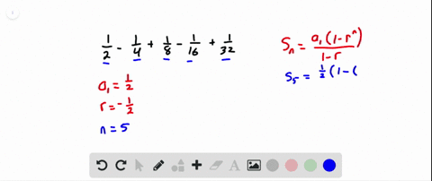 find-the-sum-of-each-geometric-series-see-examples-5-and-6-frac12-frac14frac18-frac116frac132
