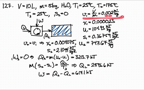 a-closed-tank-v10-mathrml-containing-5-mathrmkg-of-water-initially-at-25circ-mathrmc-is-heated-to-17
