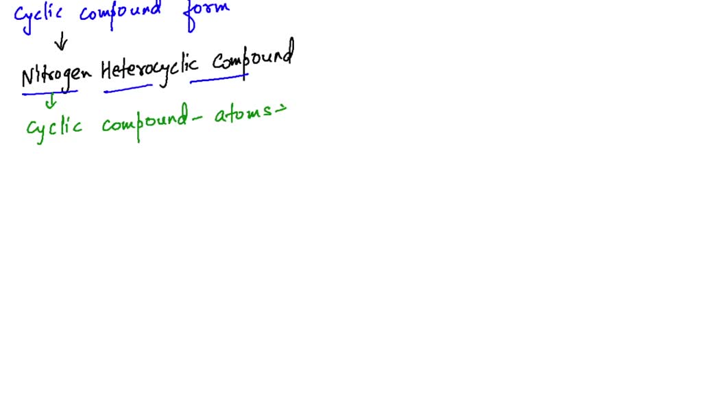 SOLVED:Identify the heterocyclic ring structure in each of the ...