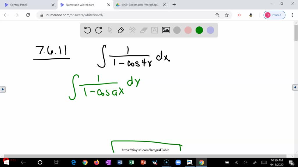 SOLVED:Table lookup integrals Use a table of integrals to determine the ...