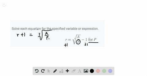 solve-each-equation-for-the-specified-variable-or-expression-rsqrt3fracap-1-text-for-p