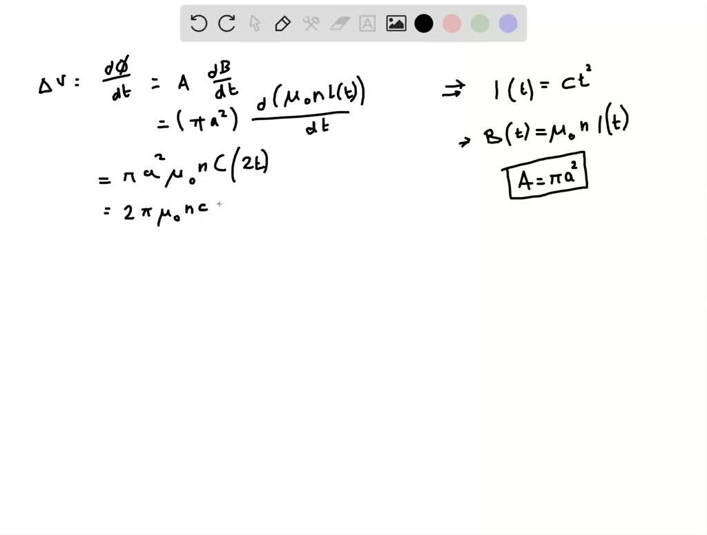 SOLVED:The current in a very long, tightly wound solenoid with radius a ...