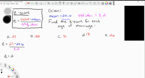 the-mean-age-at-which-females-marry-is-246-the-standard-deviation-is-32-years-find-the-corresponding