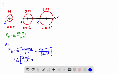 rank-objects-a-b-and-c-in-flgure-12-37-in-order-of-increasing-net-gravitational-force-experienced-by
