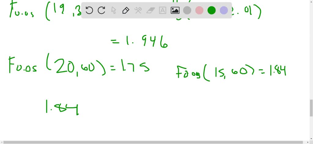 SOLVED:For the following tabular data, apply linear interpolation to ...
