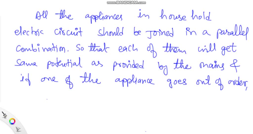 SOLVEDSuppose that the appliances connected to a household circuit