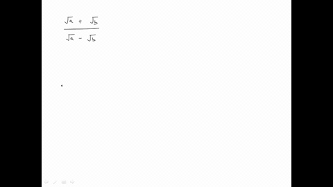 rationalize-each-denominator-if-possible-simplify-your-result-fracsqrtasqrtbsqrta-sqrtb
